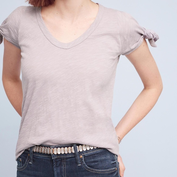 Anthropologie Tops - Anthropologie Tie-Cuff Tee